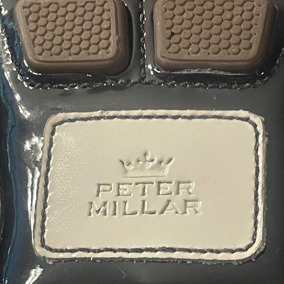 Peter Millar Navy blue white loafers shoes flats 6.5 Cut Out Preppy Resort Beach - Picture 7 of 10